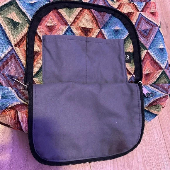 Geometric Pattern Backpack - Picture 6 of 7